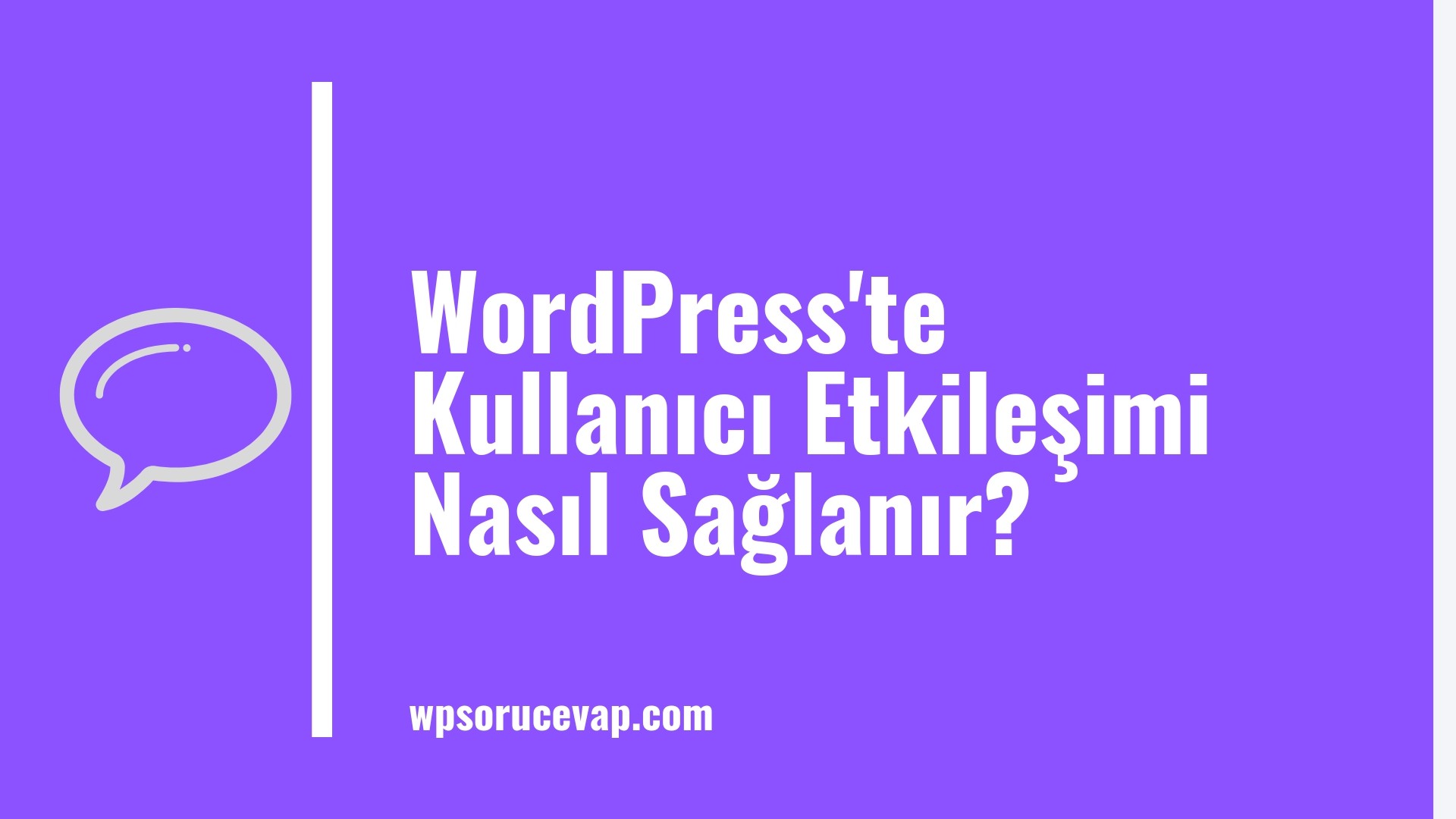WordPress'te Kullanıcı Etkileşimi Nasıl Sağlanır?